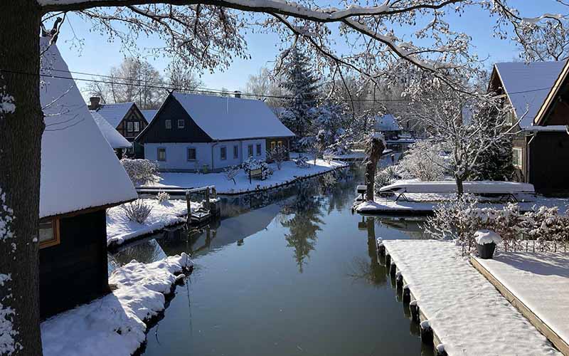 Canals and waterways in spreewald