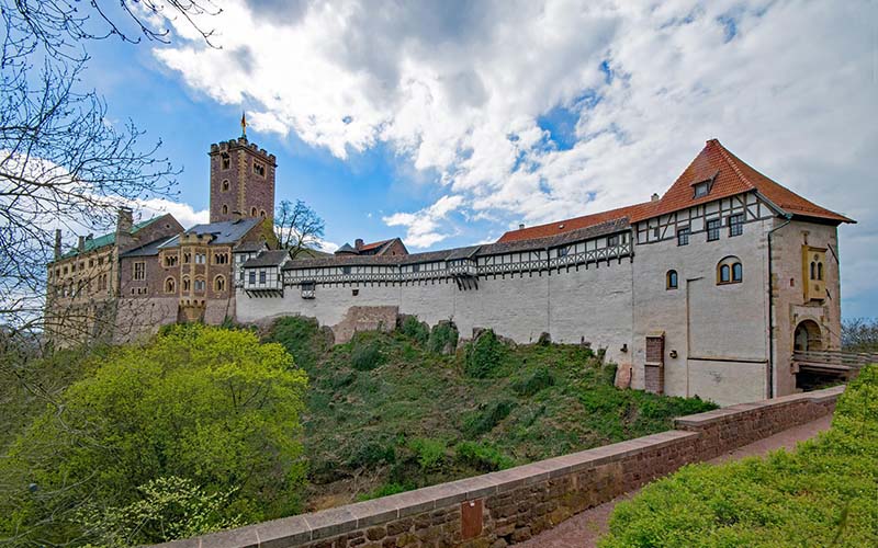 Wartburg Castle is a popular UNESCO World Heritage site