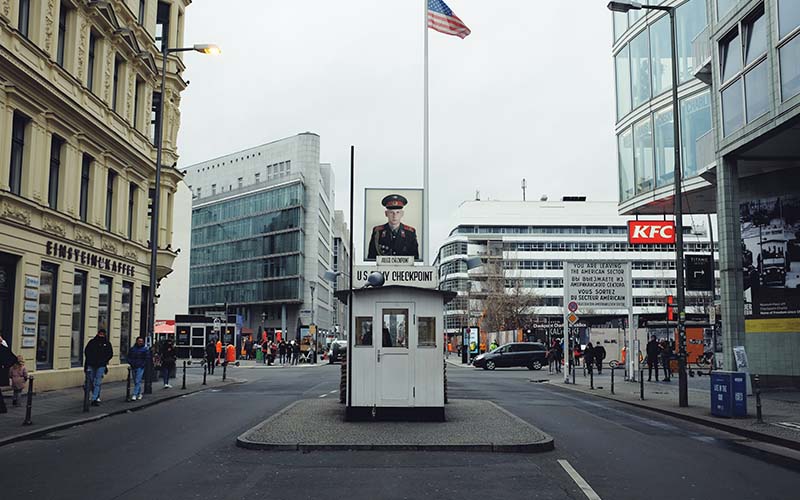 Selfie at Check Point Charlie