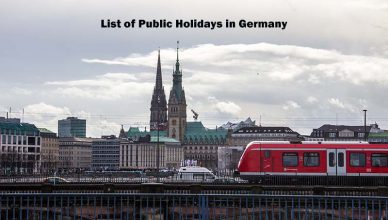 Public Holidays Germany
