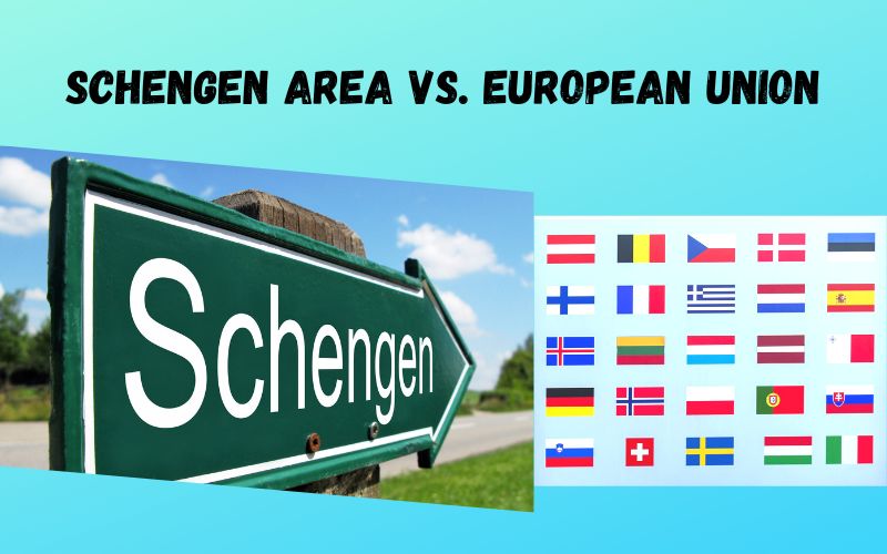 Schengen Area vs. the EU or European Union