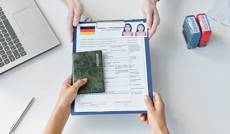 Applying for a Germany visa document