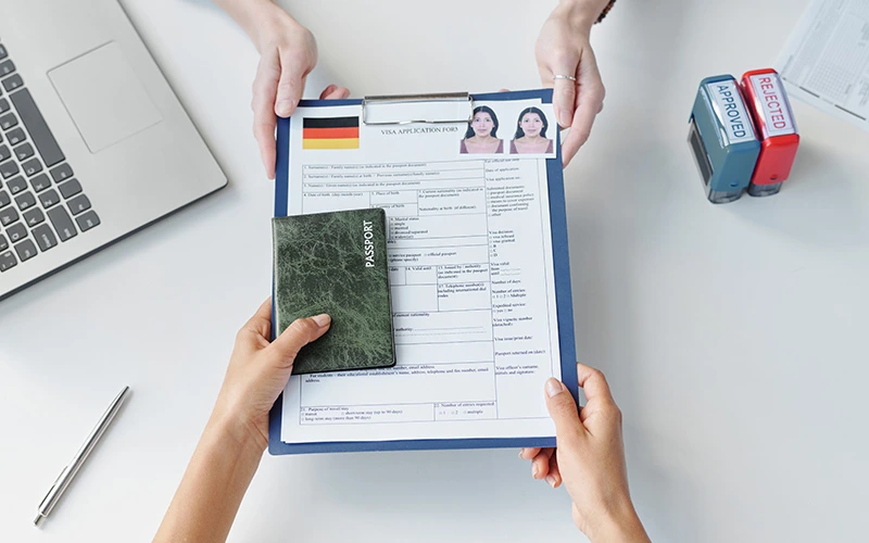 Applying for a Germany visa document
