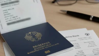 Checking Germany visa and other document