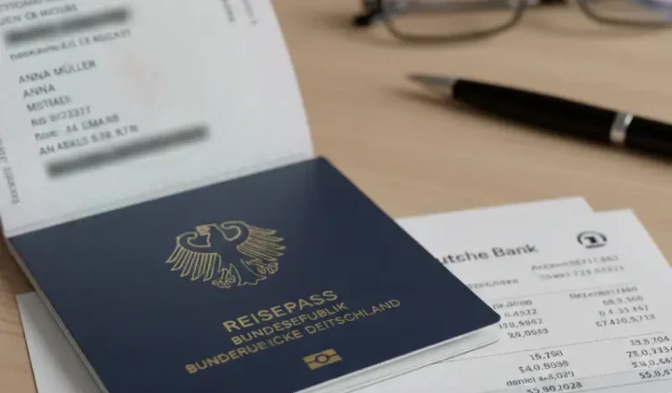 Checking Germany visa and other document