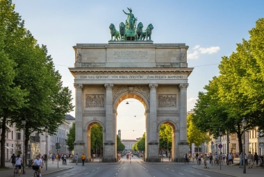 The Siegestor in Munich, Germany